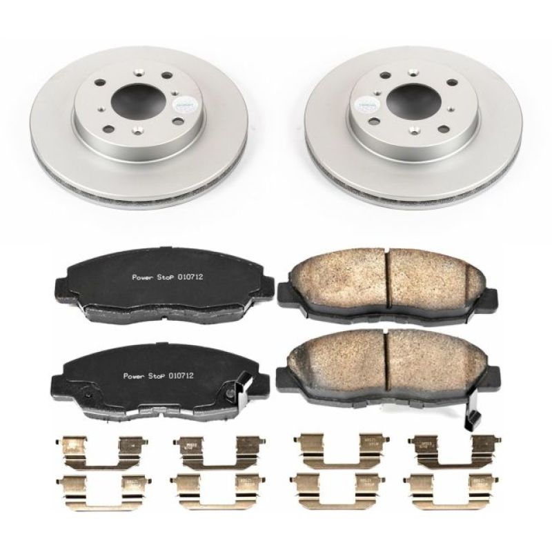 Power Stop 98-99 Acura CL Front Z17 Evolution Geomet Coated Brake Kit PowerStop