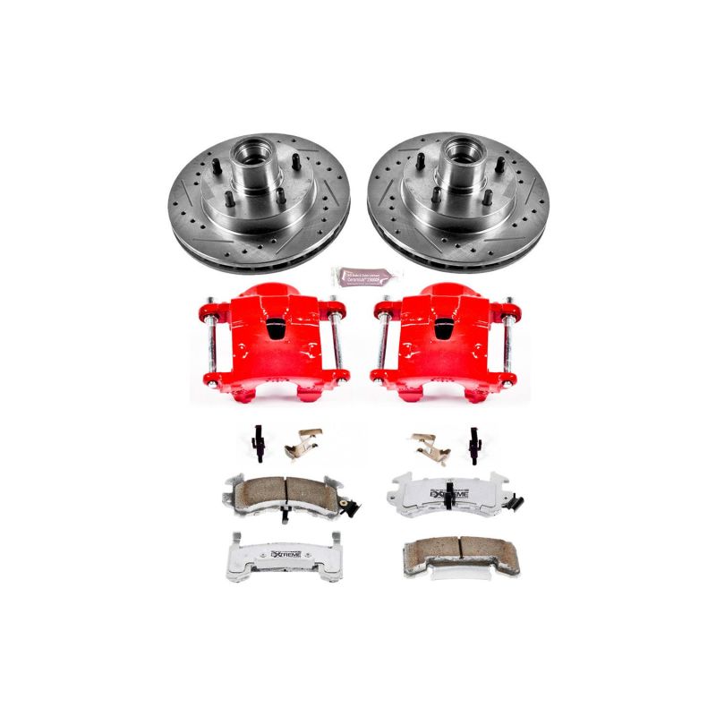 Power Stop 79-81 Buick Century Front Z26 Street Warrior Brake Kit w/Calipers PowerStop