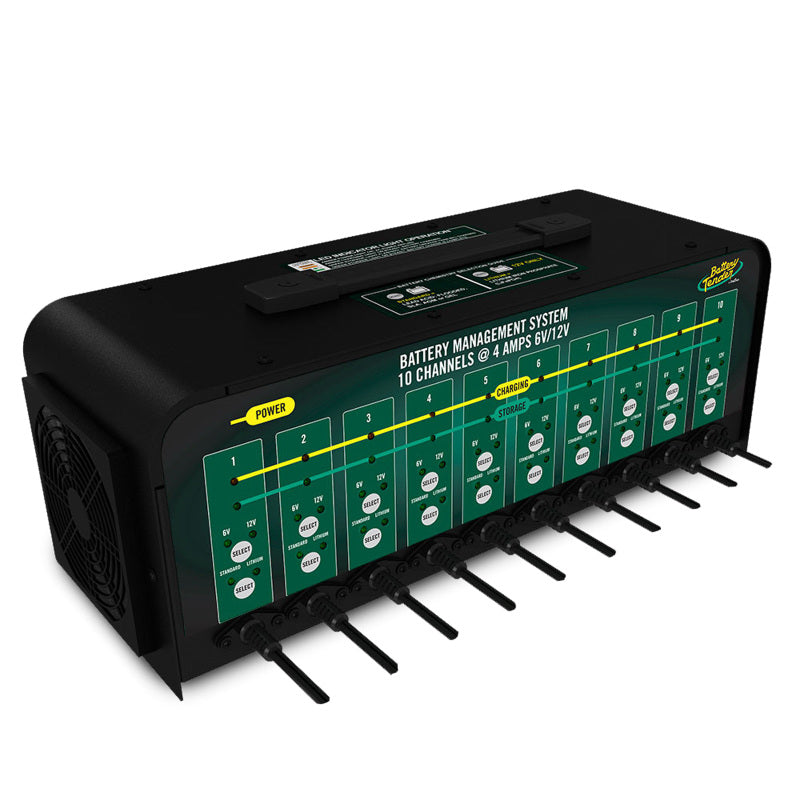 10-Bank 6V/12V, 4A Selectable Battery Charger Battery Tender