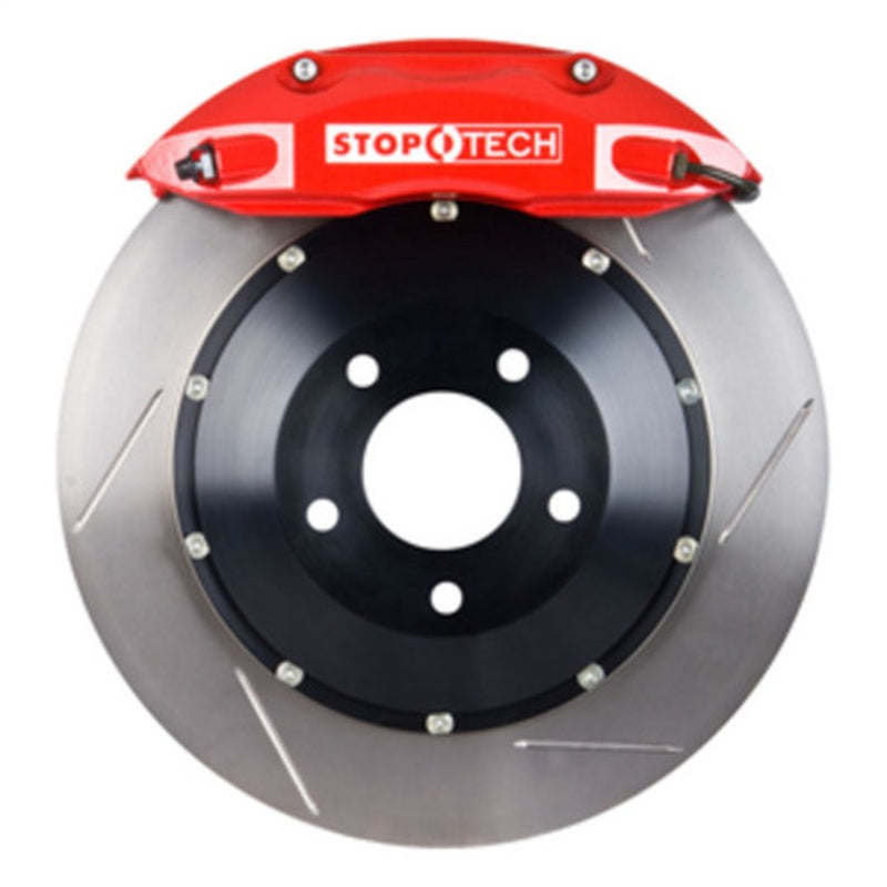 StopTech 00-05 Honda S2000 Front BBK w/Red ST-40 Calipers Slotted 355x32mm Pads and SS Lines