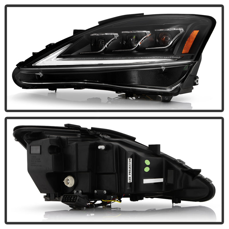 Spyder Lexus IS 250/350 06-10 Halogen Model Only High-Power LED Headlights - Black PRO-YD-LIS06AP-BK SPYDER