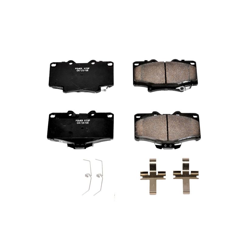 Power Stop 91-95 Toyota 4Runner Front Z17 Evolution Ceramic Brake Pads w/Hardware PowerStop