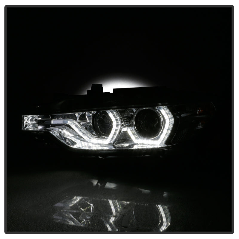 Spyder Signature BMW F30 3 Series 12-14 4DR Projector Headlights - Chrome (PRO-YD-BMWF3012-AFSHID-C) SPYDER