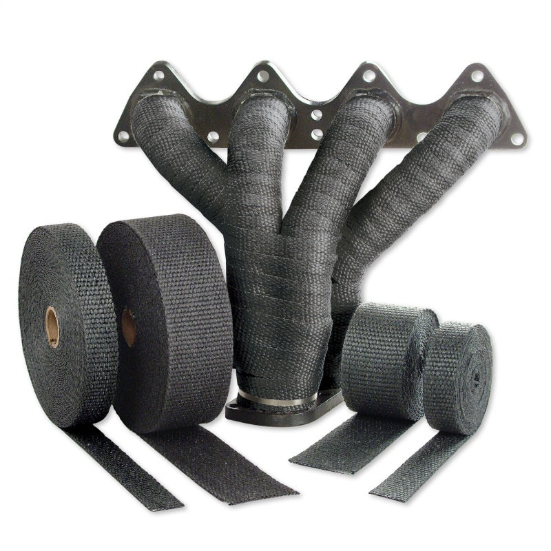 DEI Exhaust Wrap Kit - Pipe Wrap and Locking Tie - Black DEI