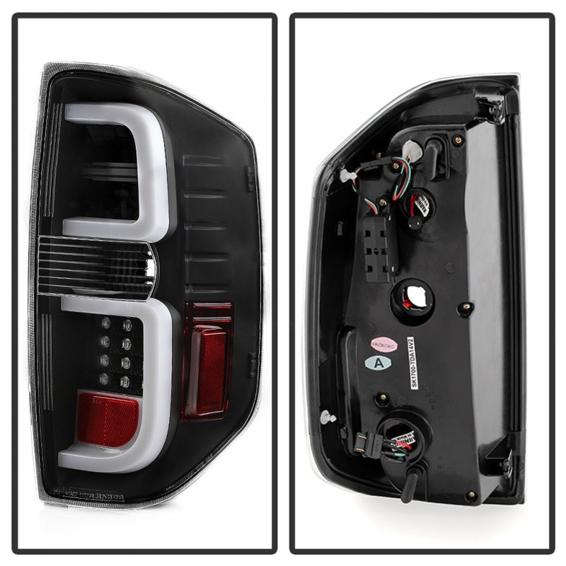 Spyder Toyota Tundra 2014-2016 Light Bar LED Tail Lights All Black ALT-YD-TTU14-LED-BKV2 SPYDER
