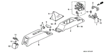 Load image into Gallery viewer, OEM Honda Civic 92-95/Acura Integra 94-01 Console Shifter Boot (83414-SR3-000ZA)