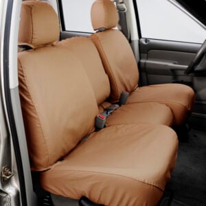 Covercraft 18-19 Ford Escape Polycotton SeatSaver Custom Front Row Seat Covers - Charcoal