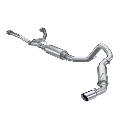 MBRP 2022 Toyota Tundra 3.5L Dual Cat-back 4in Single Side Exit Dual Wall Angle Cut Tip - T304 MBRP