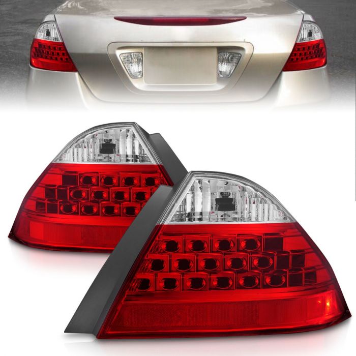 ANZO HONDA ACCORD 06-07 4DR TAIL LIGHTS RED/CLEAR - 221143