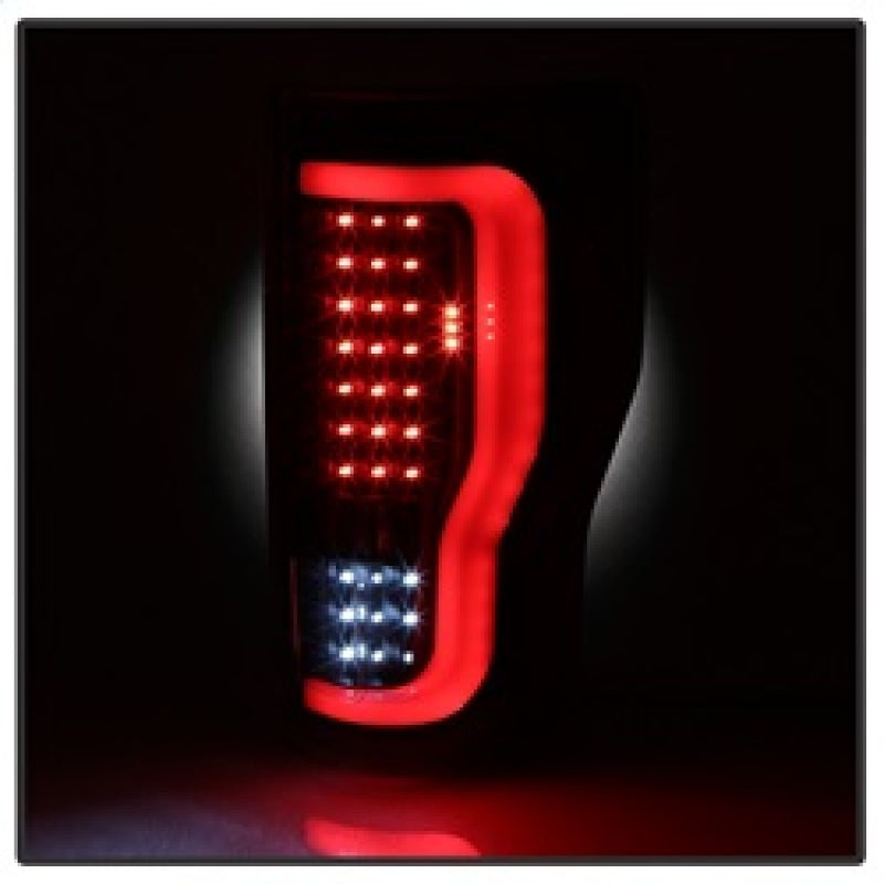 xTune 17-18 Ford F-250 Super Duty (Excl LED Models) LED Tail Lights-Blk Smk (ALT-ON-FS17-LBLED-BSM) SPYDER