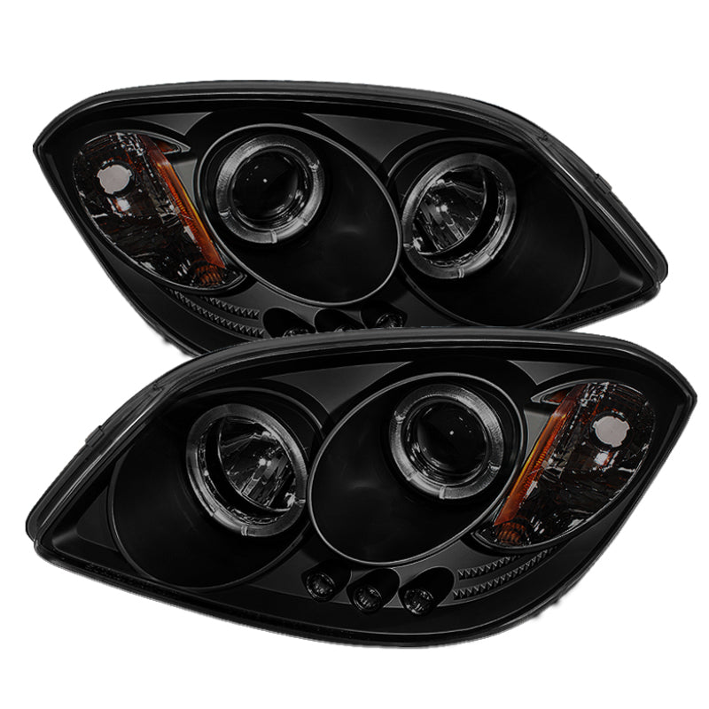 Spyder Chevy Cobalt 05-10 Projector Headlights LED Halo LED Blk Smke PRO-YD-CCOB05-HL-BSM SPYDER