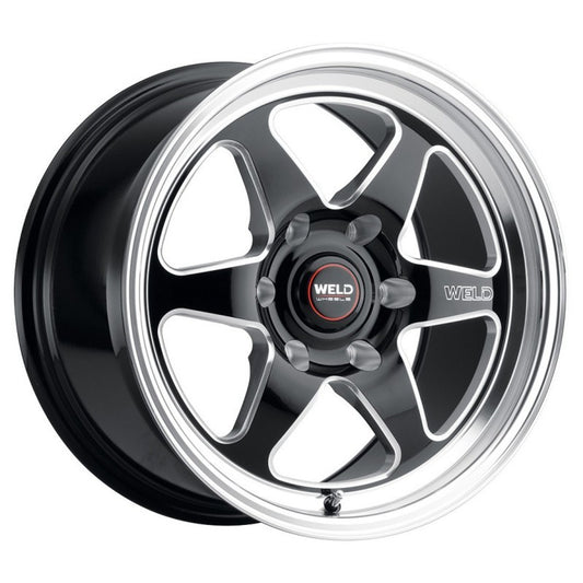 Weld Racing 17x7 Laguna Drag 6x135 ET20 BS4.8 Gloss BLK MIL DIA 87.1