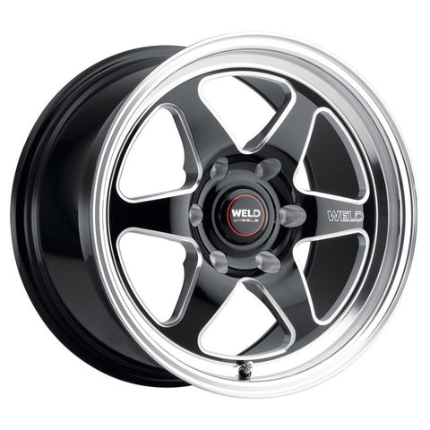 Weld Solana Drag 18x10 / 5x120 BP / ET42 / 78.1mm Bore - Gloss Black MIL DIA Wheel