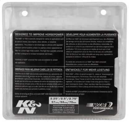 K&N Universal Chrome Filter 2 3/4in FLG / 4 1/2in Bottom / 4 1/2in Height K&N Engineering
