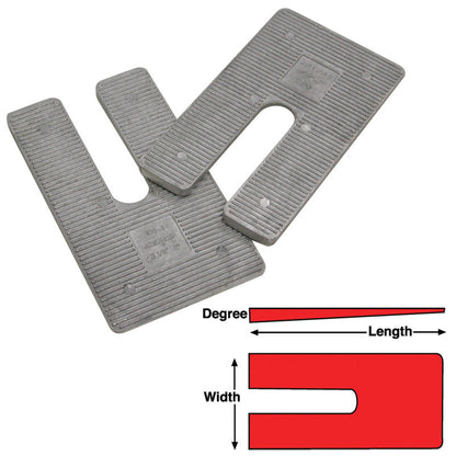 SPC Performance AL SHIMS 3X6X2.5 deg.(6) SPC Performance