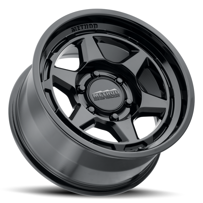 Method MR708 Bead Grip 17x8.5 / 0mm Offset / 6x135 / 4.72 in. BS / 87.00mm Bore - Gloss Black Wheel