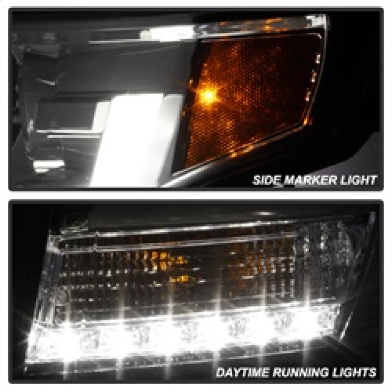Spyder Chevy Tahoe / Suburban 2015 -2016 Projector Headlights - DRL LED - Chrome PRO-YD-CTA15-DRL-C SPYDER