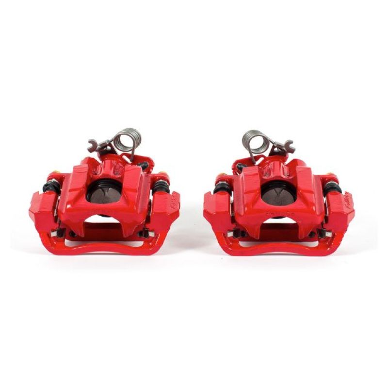 Power Stop 11-16 Ford Explorer Rear Red Calipers w/Brackets - Pair PowerStop