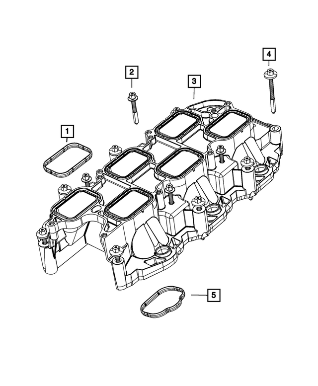 OEM Mopar 2018 Cherokee Intake-Manifold Plenum Gasket (5281823AA) X1