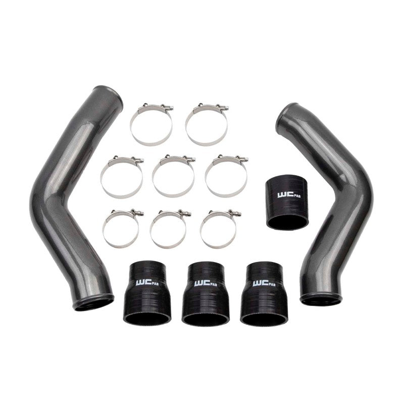 Wehrli 13-18 Ram 6.7L Cummins 3.5in Intercooler Pipes Kit - WCFab Grey Wehrli