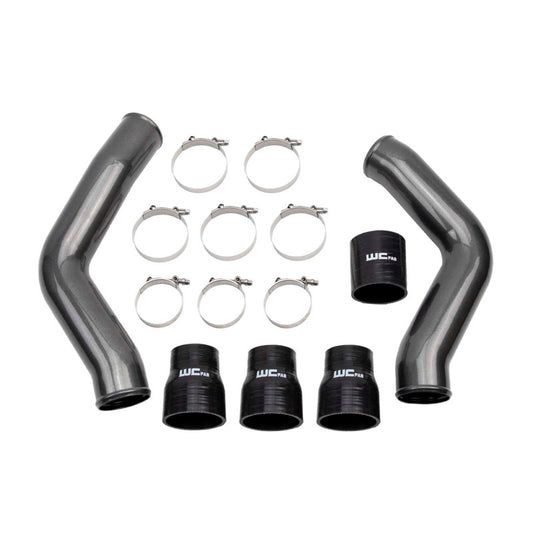 Wehrli 13-18 Ram 6.7L Cummins 3.5in Intercooler Pipes Kit - WCFab Grey Wehrli