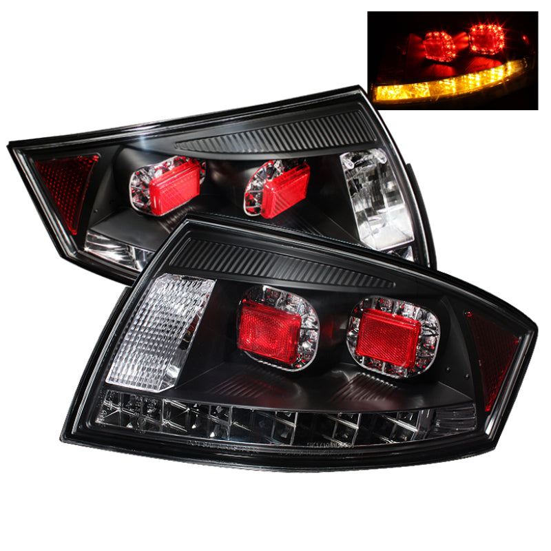 Spyder Audi TT 00-06 LED Tail Lights Black ALT-YD-ATT99-LED-BK SPYDER