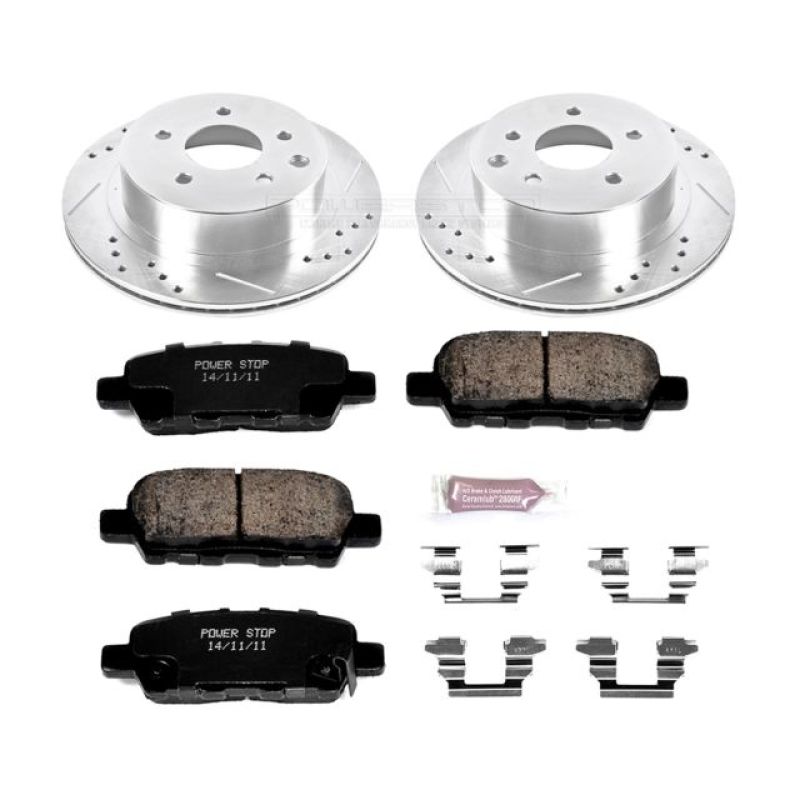 Power Stop 11-19 Nissan Leaf Rear Z23 Evolution Sport Brake Kit PowerStop