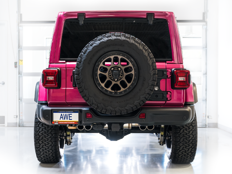 AWE 21+ Wrangler 392 Switchpath Cat-Back Exhaust- Quad BashGuards AWE Tuning