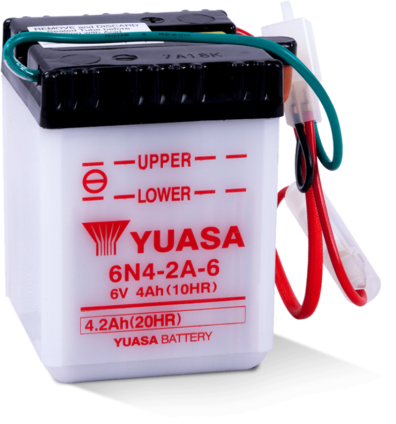 Yuasa 6N4-2A-6 Conventional 6 Volt Battery Yuasa Battery