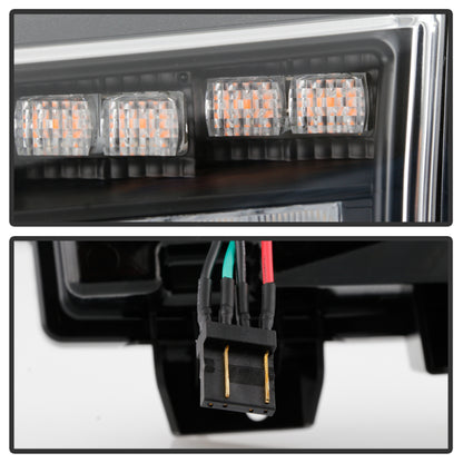 Spyder Jeep Wrangler 2018-2019 (Halogen Model Only) LED Front Bumper Lights - Seq. Signal - Black SPYDER
