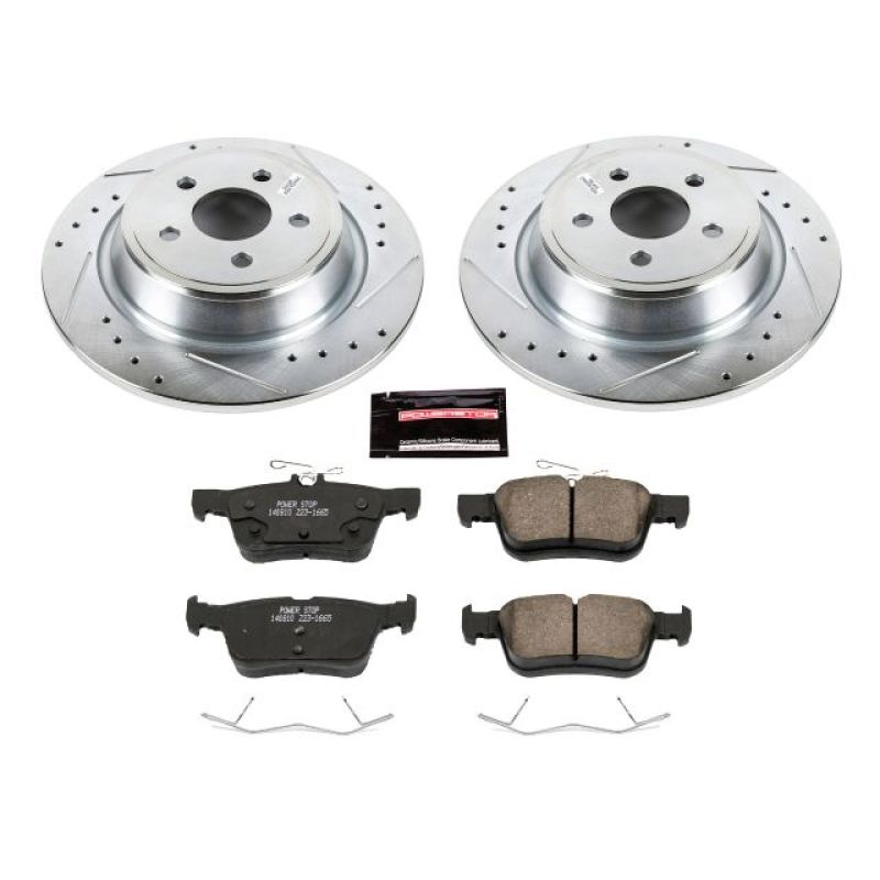 Power Stop 15-19 Ford Edge Rear Z23 Evolution Sport Brake Kit PowerStop