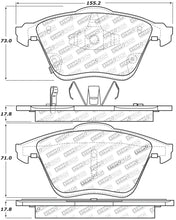 Load image into Gallery viewer, StopTech Performance 06-07 Mazda 6 Front Brake Pads