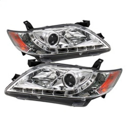 Spyder Toyota Camry 07-09 Projector Headlights DRL Chrome High H1 Low H7 PRO-YD-TCAM07-DRL-C SPYDER