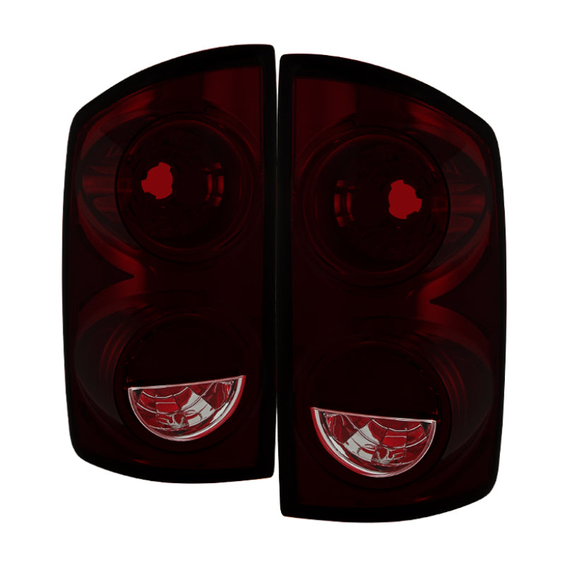 Xtune Dodge Ram 1500 07-08 OEM Style Tail Lights -Red Smoked ALT-JH-DR07-OE-RSM SPYDER