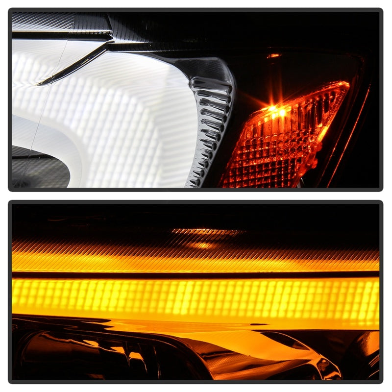 Spyder 11-13 Jeep Grand Cherokee - Light Bar Proj Headlights - Halo Model - Chro - PRO-YD-JGC11-LB-C SPYDER