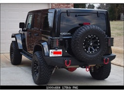 Spyder Jeep Wrangler 07-15 LED Tail Lights Smoke ALT-YD-JWA07-LED-SM SPYDER