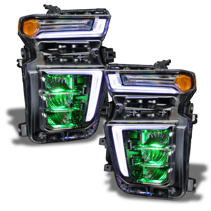 Oracle 20-21 Chevy Silverado HD 2500/3500 RGB Headlight Demon Eye Kit - ColorSHIFT w/o Controller ORACLE Lighting