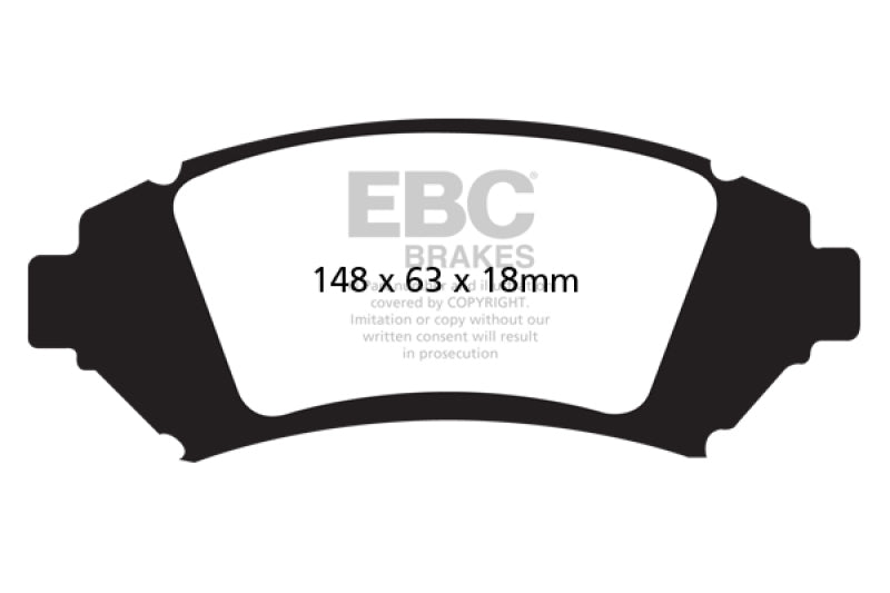 EBC YellowStuff Front Brake Pads - DP41728R EBC