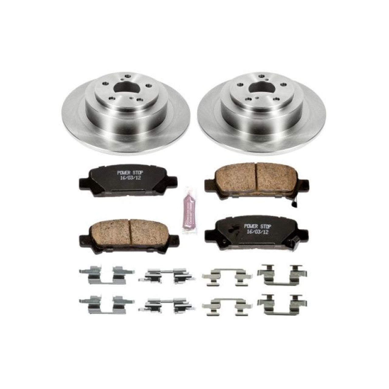 Power Stop 03-06 Subaru Baja Front & Rear Z17 Evolution Geomet Coated Brake Kit