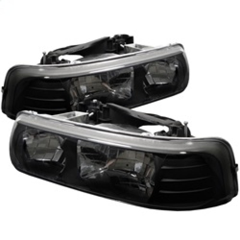Spyder Chevy Silverado 1500 99-02/Chevy Silverado 3500 01-02 Crystal Headlights Blk HD-YD-CSIL99-BK SPYDER