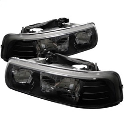 Spyder Chevy Silverado 1500 99-02/Chevy Silverado 3500 01-02 Crystal Headlights Blk HD-YD-CSIL99-BK SPYDER