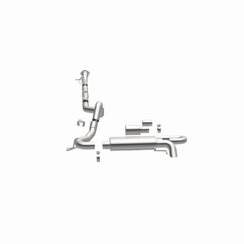 MagnaFlow 2021 Ford Bronco Overland Series Cat-Back Exhaust w/ Single Straight Driver Exit- No Tip Magnaflow