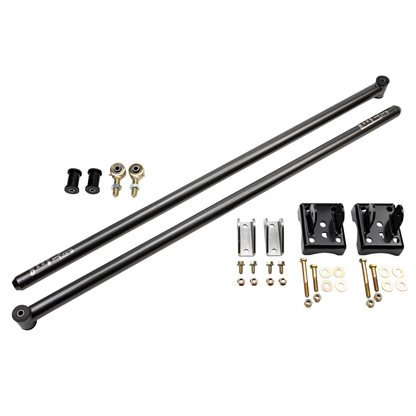Wehrli 01-11 Chevy & GM Duramax 60in Traction Bar Kit RCLB/CCSB/ECSB, Flat Black - WCF100850-FB