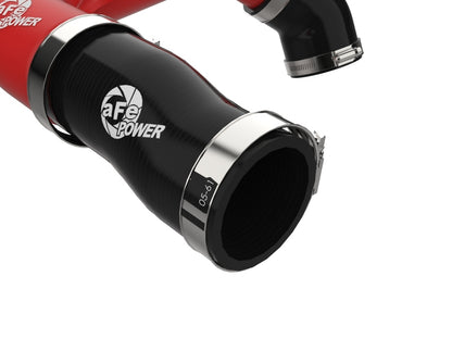 aFe BladeRunner 2-1/2 IN Aluminum Hot Charge Pipe Red - 46-20778-R