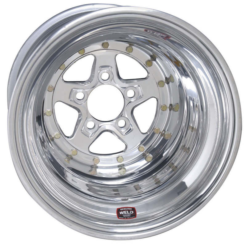 Weld Alumastar 2.0 15x4 / 5x4.5 BP / 1.75in BS Polished Wheel - Non-BL
