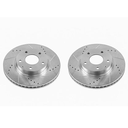 Power Stop 14-16 Mazda 3 Front Evolution Drilled & Slotted Rotors - Pair PowerStop