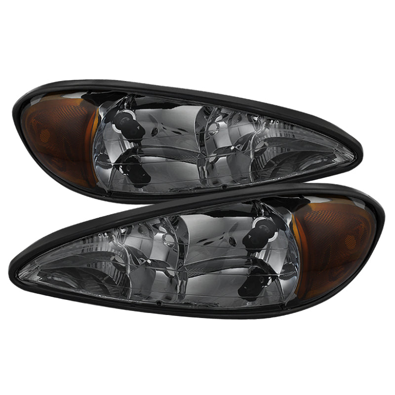 Xtune Pontiac Grand Am 99-05 Crystal Headlights Smoke HD-JH-PGAM99-AM-SM SPYDER