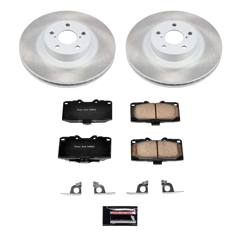 Power Stop 06-07 Subaru Impreza Front Semi-Coated Rotor Kit PowerStop