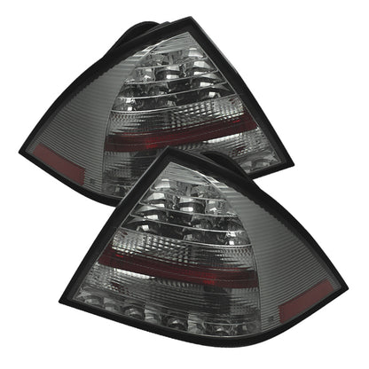 Spyder Mercedes Benz W203 C-Class 05-07 4DR Sedan LED Tail Lights Smoke ALT-YD-MBZC05-LED-SM SPYDER