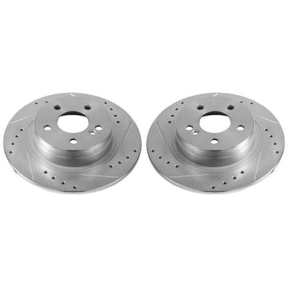 Power Stop 12-16 Mercedes-Benz C250 Rear Evolution Drilled & Slotted Rotors - Pair PowerStop